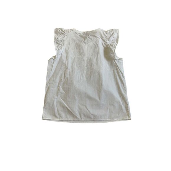 LOFT Anne Taylor white blouse size M - Picture 2 of 8